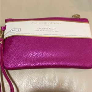 NWT Adrienne Vittadini Pink Wristlet